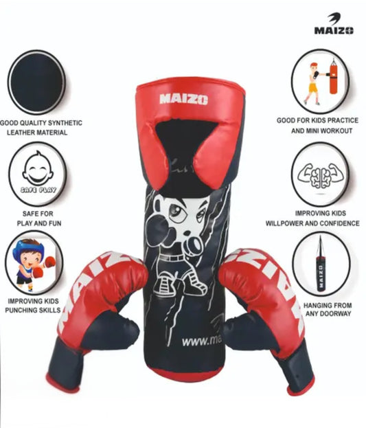 Kids Hanging Boxing Set – Punch Bag, Gloves & Headguard