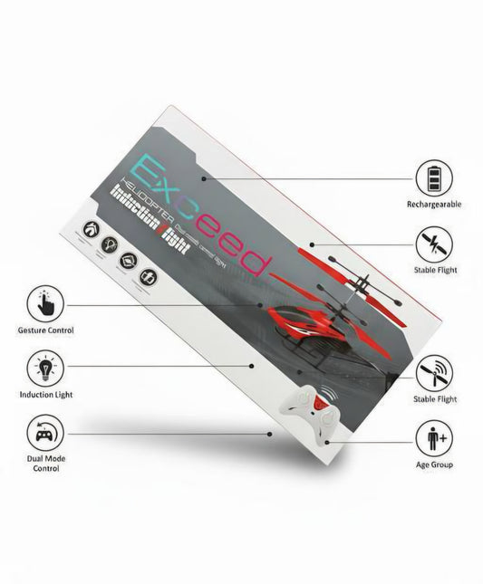 Smart Motion-Sensor Helicopter – Easy Control, Double the Fun!
