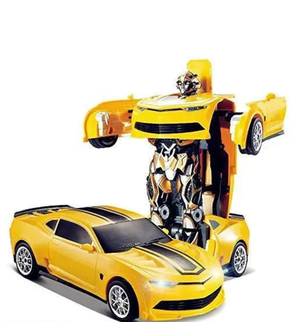 Auto Transformation Robot Car – High-Speed Action with LED Lights & Real Engine Sound
