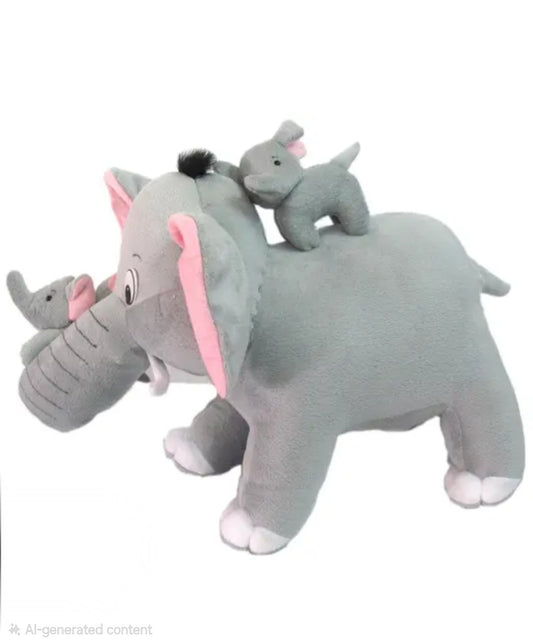 Mother & Baby Elephant Soft Toy – Cuddly, Comforting, and Your Toddler’s Bestie