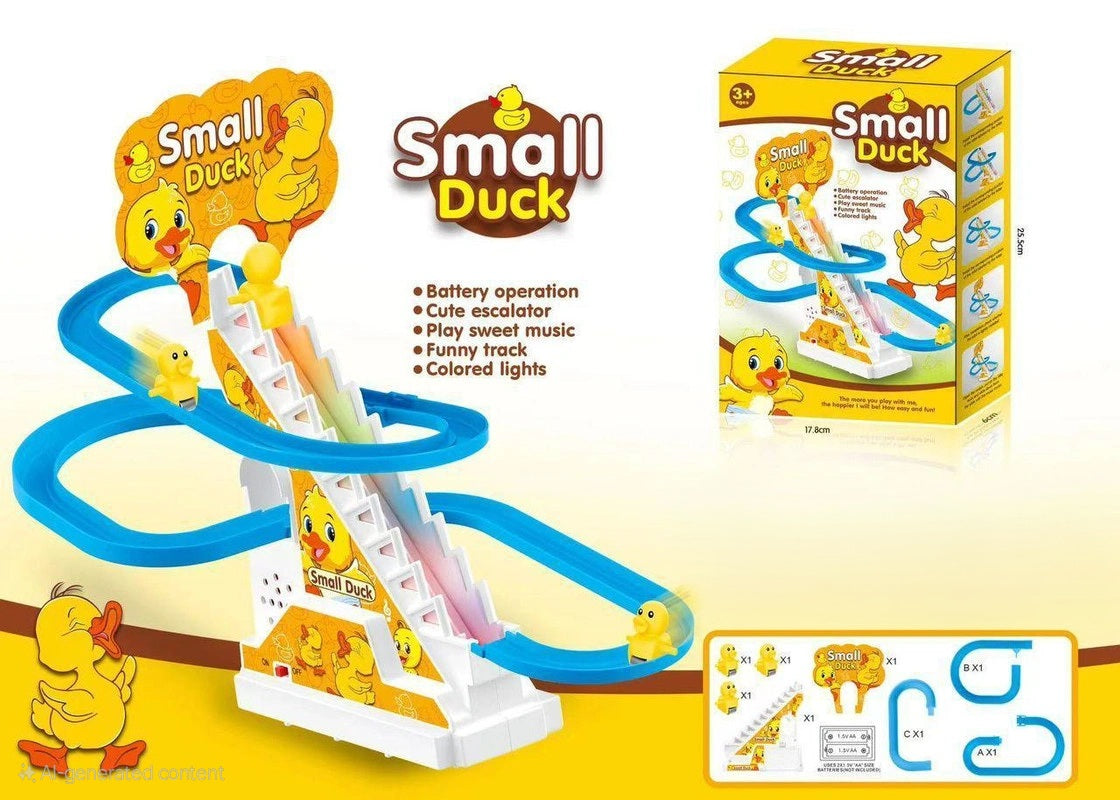 Cute Duck Escalator Toy – Light-Up Climbing Fun for Kids