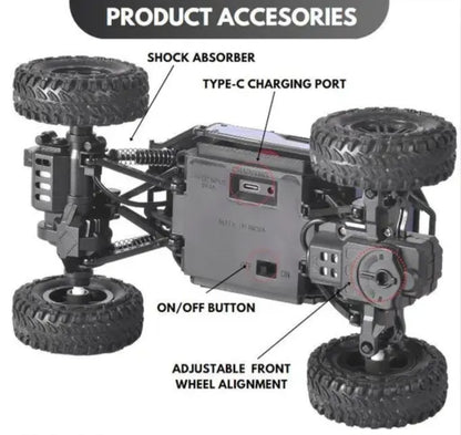 Rock Crawler RC Car – Power, Grip & Extreme Off-Road Action!